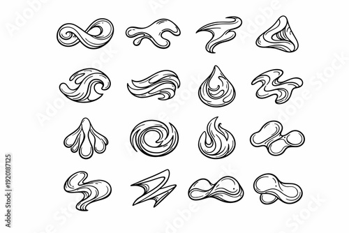 Simple generation image zeta vector icon mu abstract epsilon alpha form delta