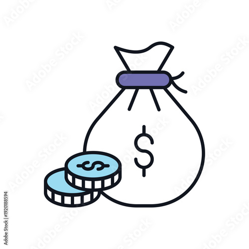 Money Bag vector icon