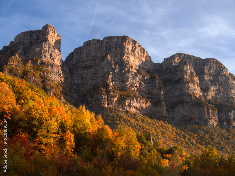 Obraz premium View of the Astraka Mountains in Epirus, Greece