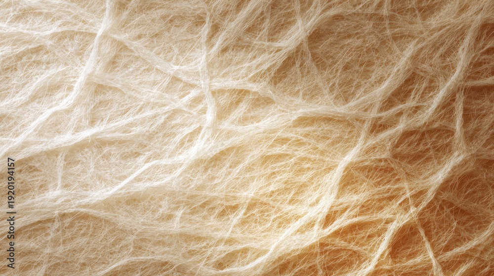 Obraz premium Rice paper texture, organic fibers, soft warm light, asian design element