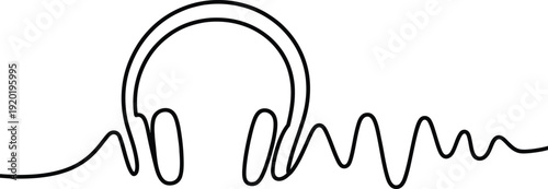 Sound Wave Headphones Music