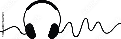 Headphones with Sound Wave