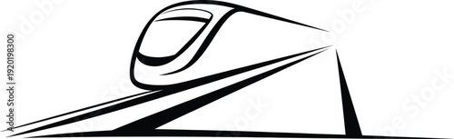 High Speed Train in Motion