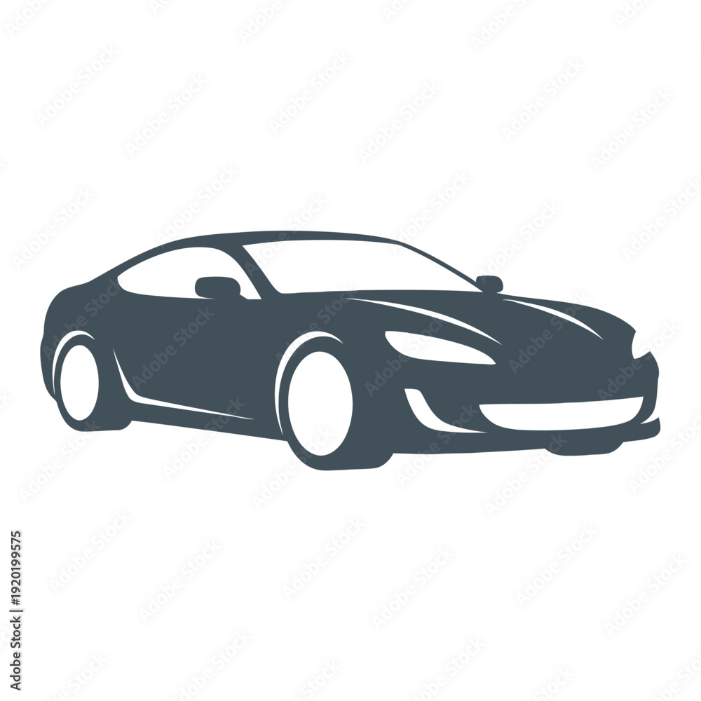 Fototapeta premium Modern Sports Car Vector Illustration.