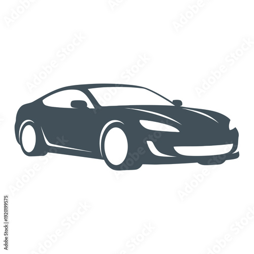 Modern Sports Car Vector Illustration.