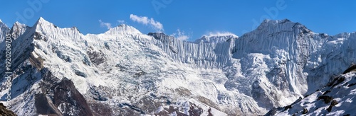 Принти на полотні Mountain with ice glacial seracs ice serac
