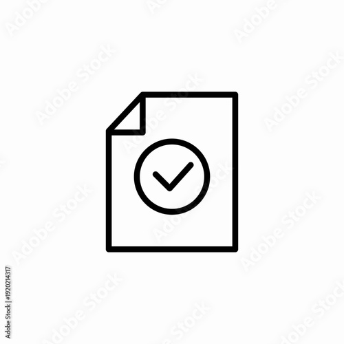 file success check icon sign vector