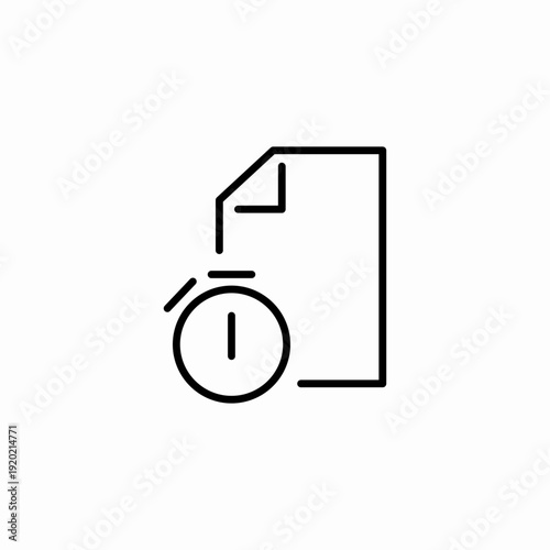loading document pending icon sign vector