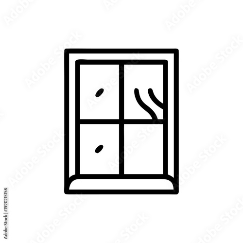 Black and white wall design featuring a vector illustration of a safe icon with a closed door and an electrical power switch button for home and business security technology