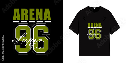 ARENA Super team 96 graphic design, Ready to print fashion sports t-shirts, illustrations, vectors, posters, cards, stickers and more.