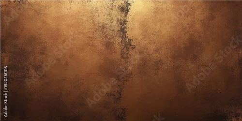 A dark and aged rusty metal texture featuring a grungy brown surface with a rough vintage pattern on an old weathered wall backdrop