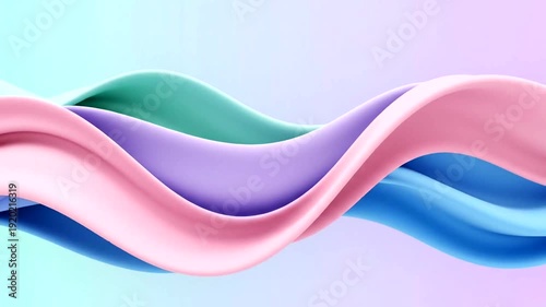 Soft, wavy, pastel-colored abstract background design.