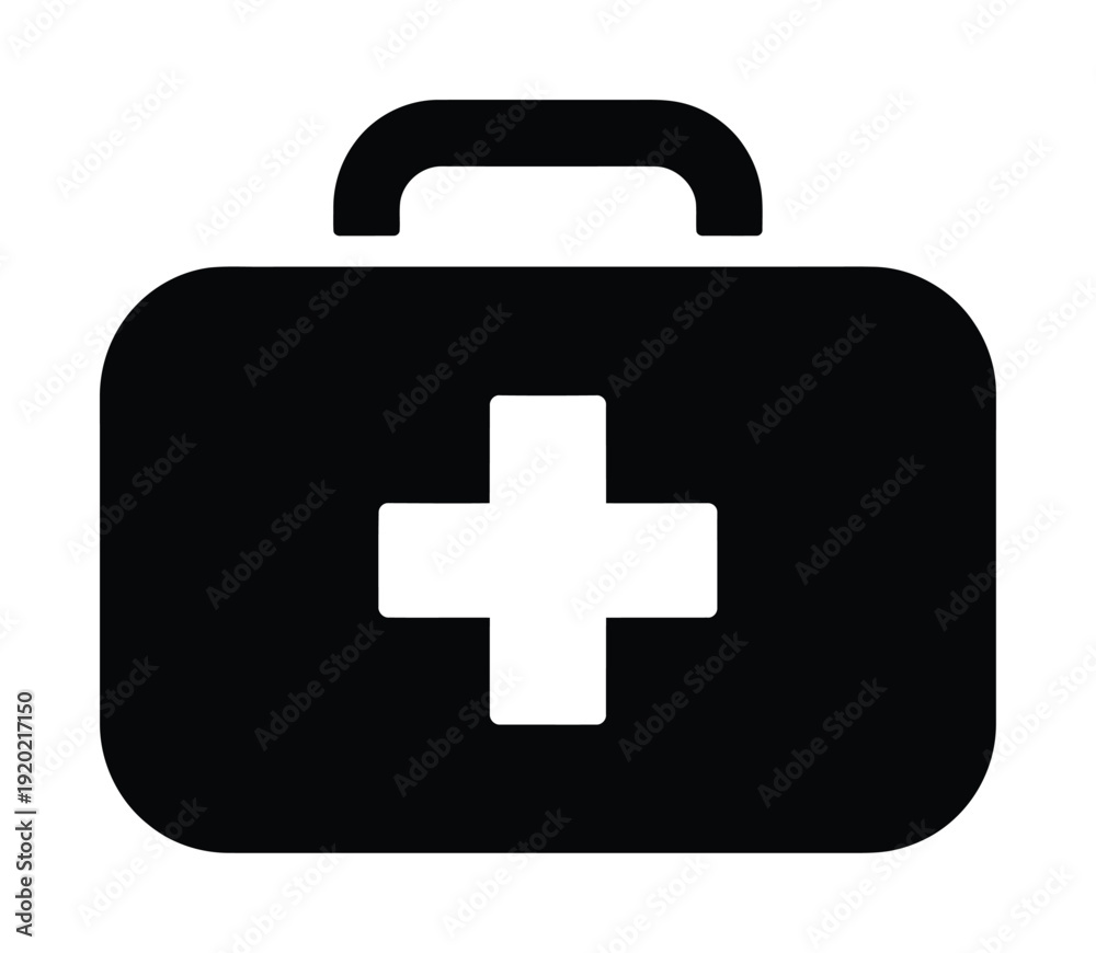 Obraz premium Vector icon of a first aid kit