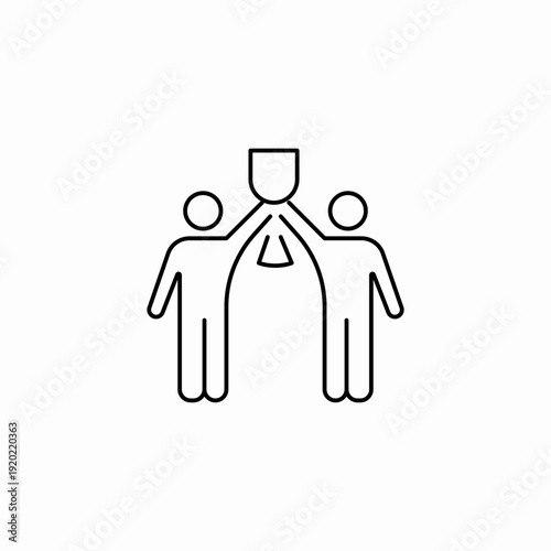 team achievement trophy icon sign vector