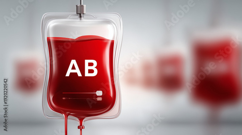 Blood Type AB: A close-up s...