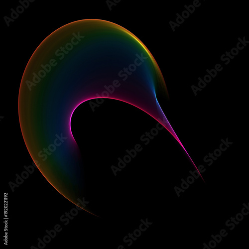 Photos Auroral halo surge – radiant rainbow shell bending inward to a sharp magenta spe
