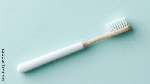 A Toothbrush on blue backgr...