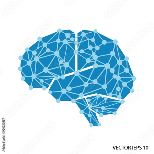 Digital illustration of a human brain with neural connections.