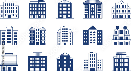 Blue black and white building architecture urban city