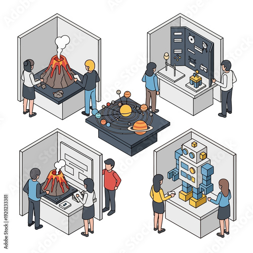 Scientists conducting experiments in various laboratory settings.