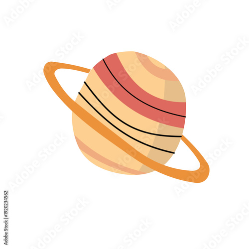 Planet with rings icon