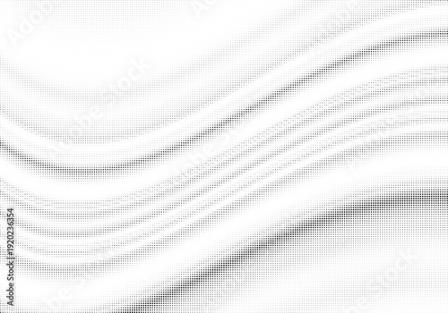 Abstract White Background with Flowing Wave Lines