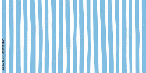 Blue and white striped background pattern with vintage fabric texture
