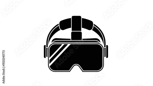 Virtual Reality Headset Icon Symbol Technology.