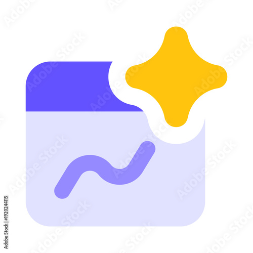 minimal image enhancement photo editor icon isolated on white background