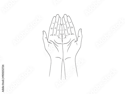 A sketchy illustration of a hand with fingers spread apart