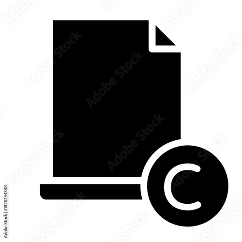 Copywriting icon vector. Copyright Illustration sign. Content symbol. writing logo.