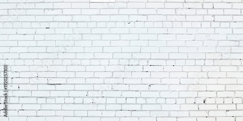 Minimal white brick wall with visible seams and slight grunge marks, ideal for use in backgrounds, mockups, or architectural visuals