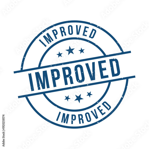 Improved Stamp, Improved Grunge Round Sign