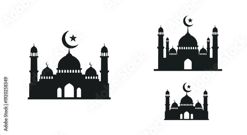 A kneeling man in traditional attire a bold black silhouette