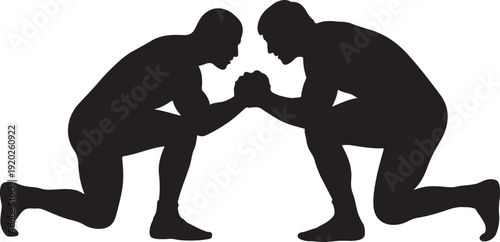 Wrestler fighting
