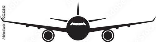 Vector aircraft silhouette design