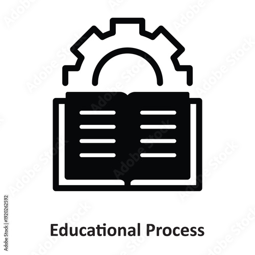 Educational Process Vector icon which can easily modify or edit