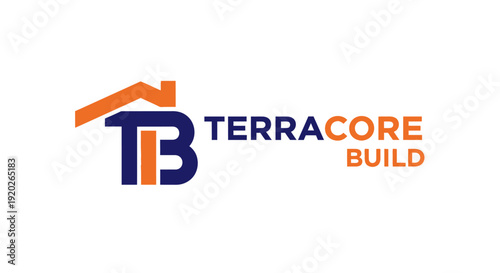 Solid TB Initials Logo Concept with House Roof Icon for Construction and Building Company Brand Identity on Isolated White Background.