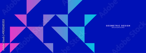 三角形で組み合わせた幾何学的な背景素材