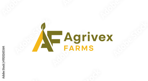 Agrivex Farms brand logo featuring a stylized green leaf icon combined with the letters AF, symbolizing agriculture and sustainable farming on an isolated white background.