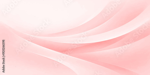 A soft pink abstract background features flowing silk waves and elegant blue curves in a motion-filled vector illustration, creating a textured fabric wallpaper for artistic decoration