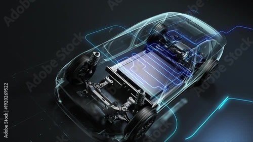 Energy and data flows within a modern electric vehicle structure.