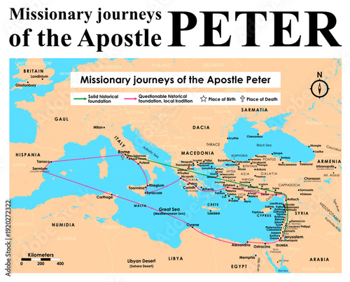 Missionary journeys of the Apostle Peter