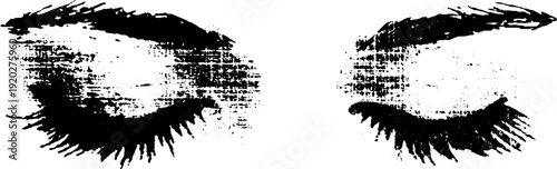 Celestial eye design in high contrast black and white ink for mystical art decor