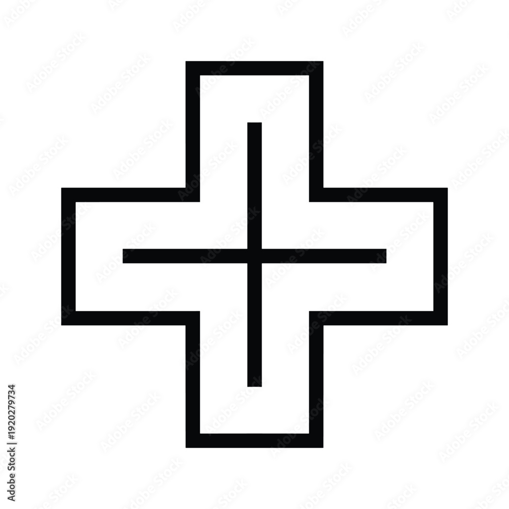 Fototapeta premium Medical Cross Symbol Icon
