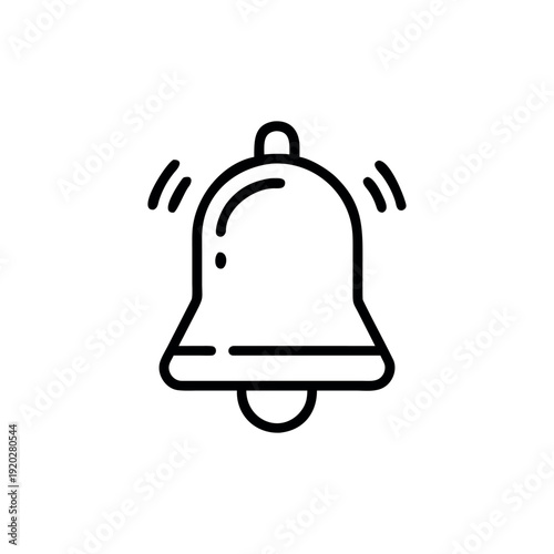 Modern Alert Notification Symbol for Digital Interface and Technology