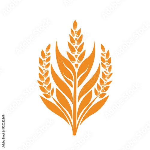 modern element in vector and EPS format, clean vector isolated on a white background, An Icon clipart set, An Imaginary 2D flat icon whole wheat