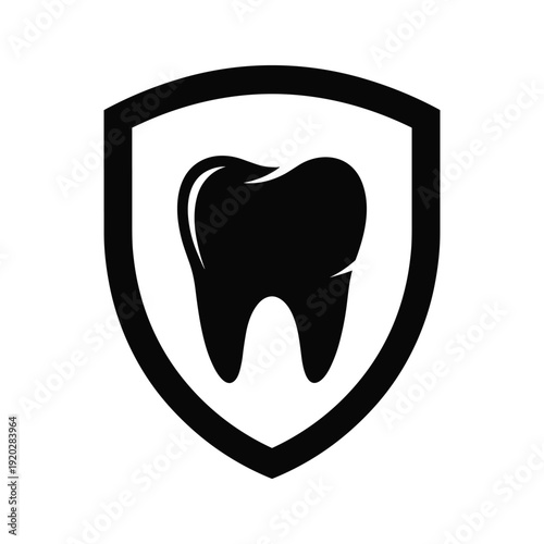 Tooth Protection Shield Logo Design