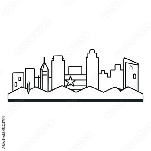 A futuristic Mara Aibo city skyline glows at dusk, with sleek towers, neon lights, and flying vehicles weaving through a vibrant, high-tech urban horizon.
