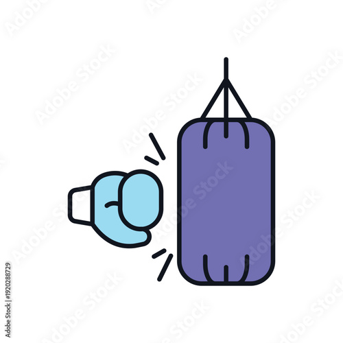Heavy Bag vector icon